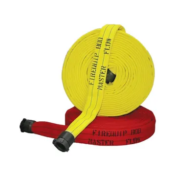 FIREQUIP Fire Hose, Hydro Flow, Rubber Lined ,Red,  4" x 50 STZ - HS40RB