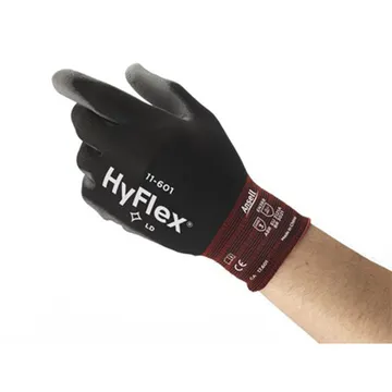 Ansell HyFlex® 11-601 Light Polyurethane Palm Coated Gloves, Knitwrist