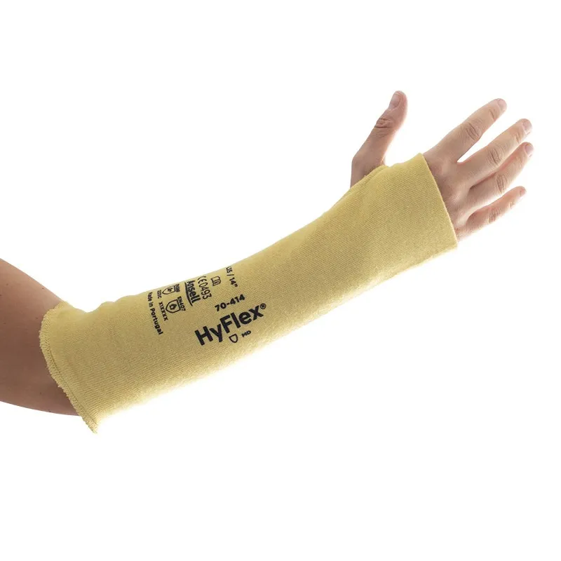 Ansell 70-118 Hyflex® Sleeve Heat والمقاومة القطع تصل إلى 100 درجة مئوية ، طول 18 بوصة