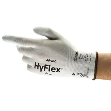أنسيل Hyflex ® 48-100 بيضاء متعددة الأغراض قفازات خفيفة الوزن 