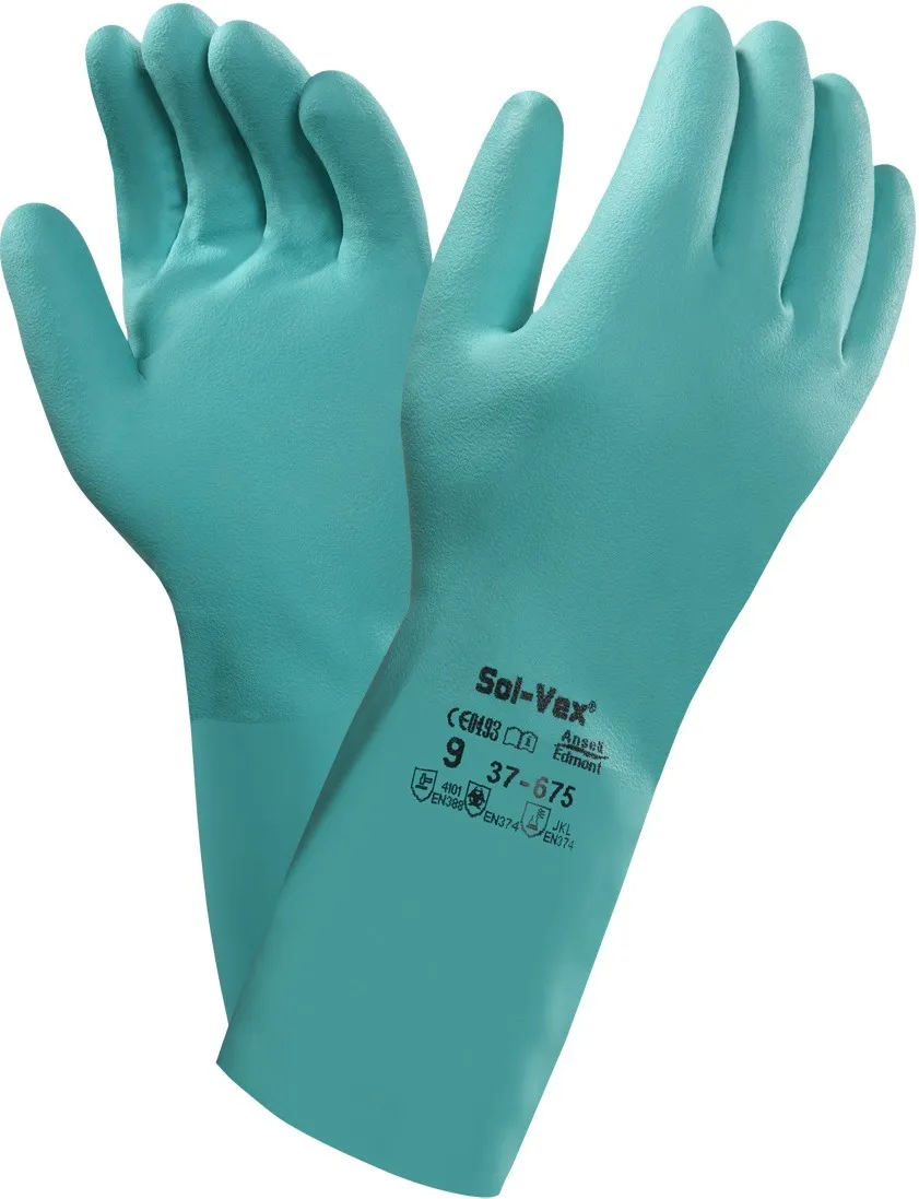 Ansell 37-655 AlphaTec® Solvex® Nitrile chemical-resistant gloves