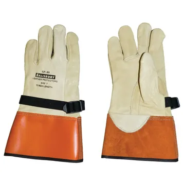 Honeywell Salisbury Leather Protector Gloves for Voltage Class 4 - ILP3S