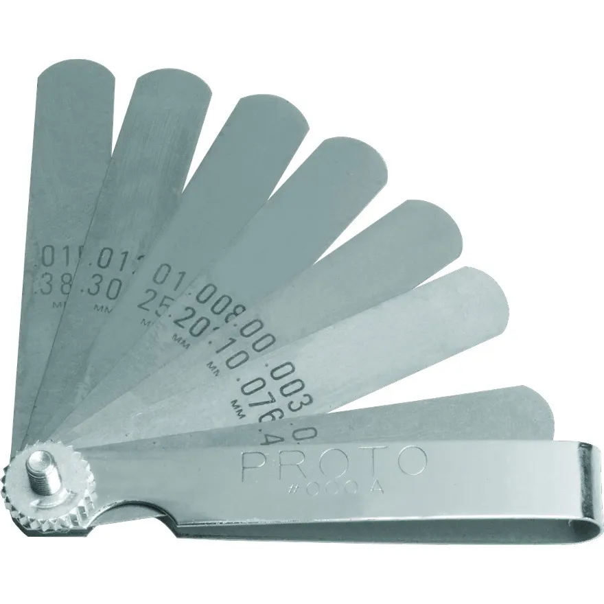 PROTO 9 Blade Standard Feeler Gauge Set - J000A