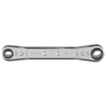 PROTO مربع مزدوج Ratatching Wrench 1/4 "x 5/16" ، 12 Point-J1191T-A