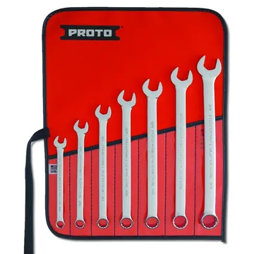 PROTO 7 Piece Full Polish Combination ASD Wrench Set, 12 Point - J1200H-T500