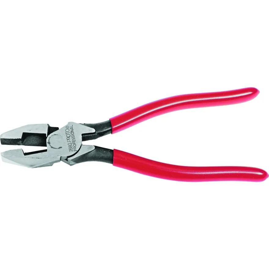 PROTO Lineman's Pliers with Grip, 8-5/8" - J268G