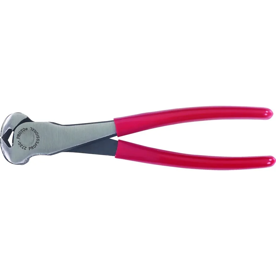PROTO End-Cutting Pliers, High Leverage, 8-1/4" - J272G