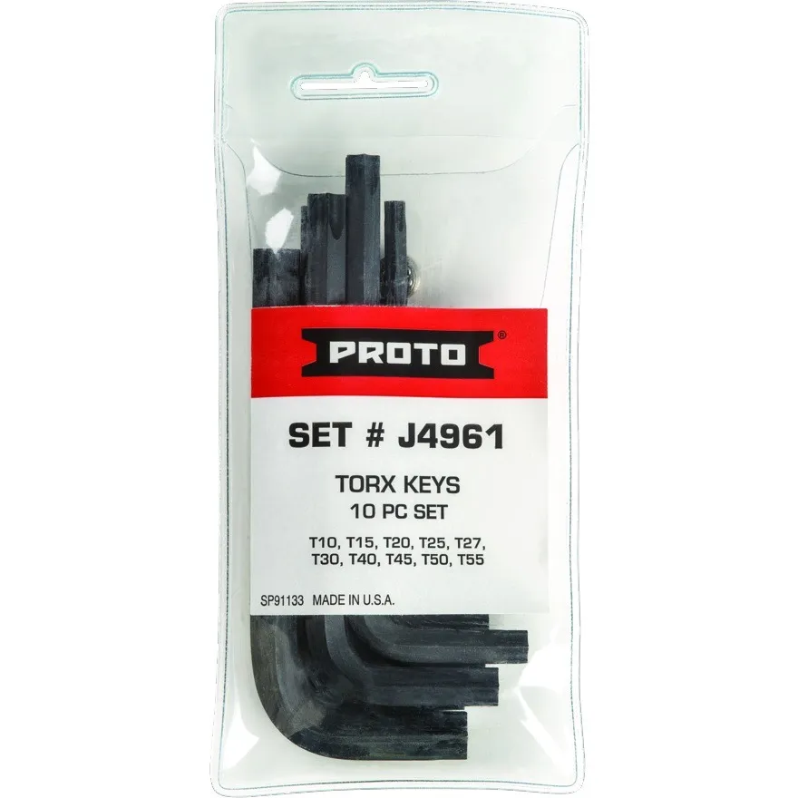 PROTO 10 Piece Torx&reg; Key Set - J4961