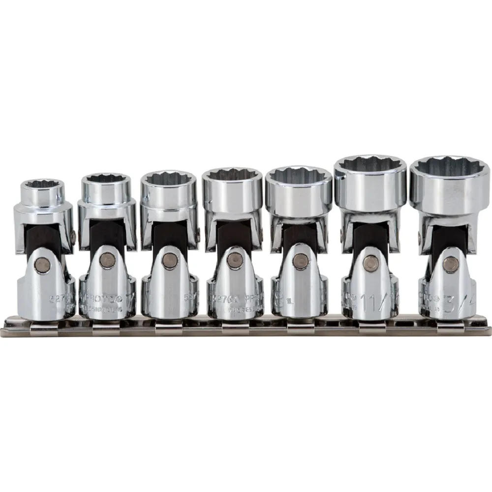PROTO 3/8" Drive 7 Piece Universal Socket Set, 12 Point - J52102