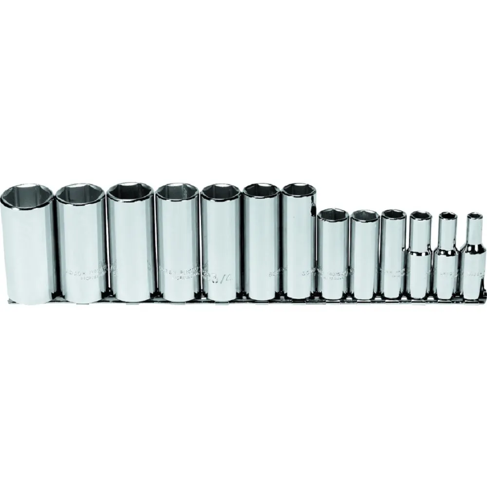 PROTO 3/8" Drive 13 Piece Deep Socket Set, 6 Point - J52114