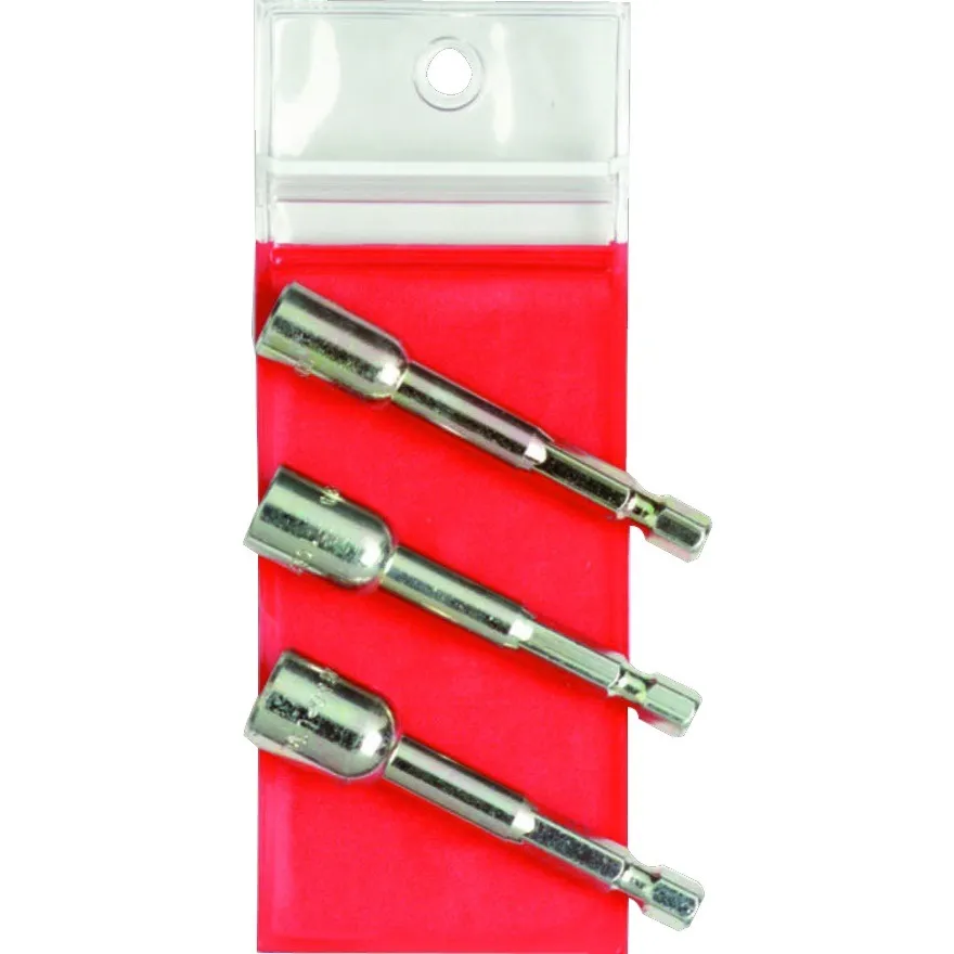 PROTO 3 Piece Nut Setter Set, 1/4" Hex Shank - J61909HS