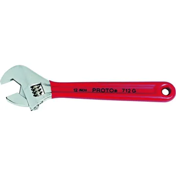PROTO Cushion Grip Adjustable Wrench 4" - J704G