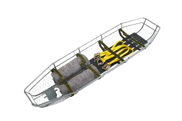 JSA-333A basket stretcher kit with backplate, blankets and lifting bridle