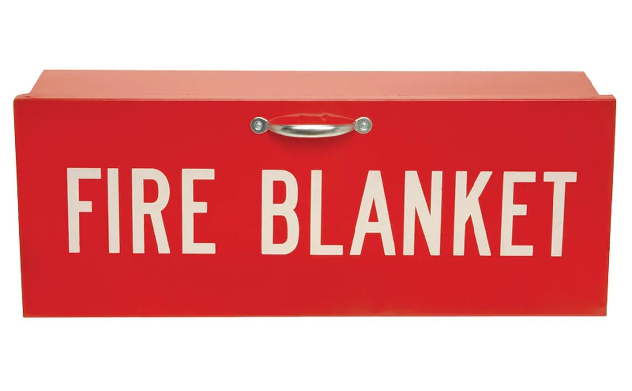 Junkin Safety Fire Blanket and Cabinet JSA-1000-W 