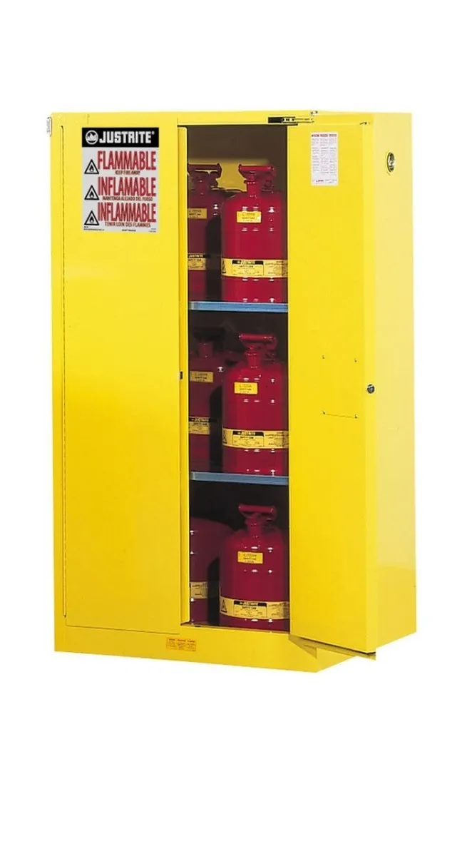 Justrite Sure-Grip® EX Flammable Safety Cabinet, 60 Gallon, 2 Self-Clo