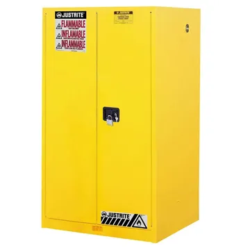 Sure-Grip® EX Flammable Safety Cabinet, 90 gallon, 2 manual-close doors, Yellow - 8990001