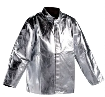 JUTEC aluminized heat protection jacket made of Preox-Aramid fabric HSJ080KA-9