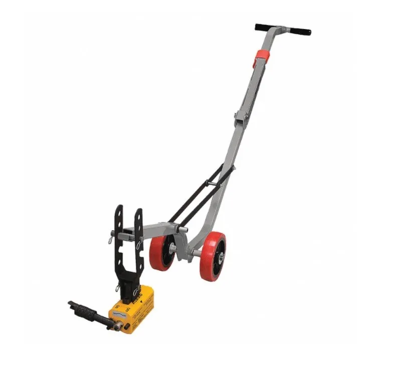 ALLEGRO Manhole Cover 9401-25A Magnetic Lid Lifter, Aluminum Dolly and Magnet Lifting Weights: Flat items - 660 lbs. (299 kg), Round items - 330 lbs. (149 kg)