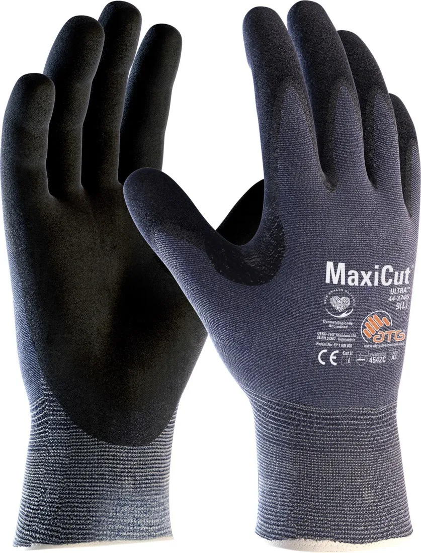 ATG MaxiCut® Ultra™ Gloves, Cut 5C Palm Coated Pair - 44-3745