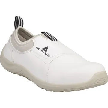 DeltaPlus Miami S2 SRC Unisex Slip-On Safety Shoes, Microfibre, White - MIAMIS2-WH