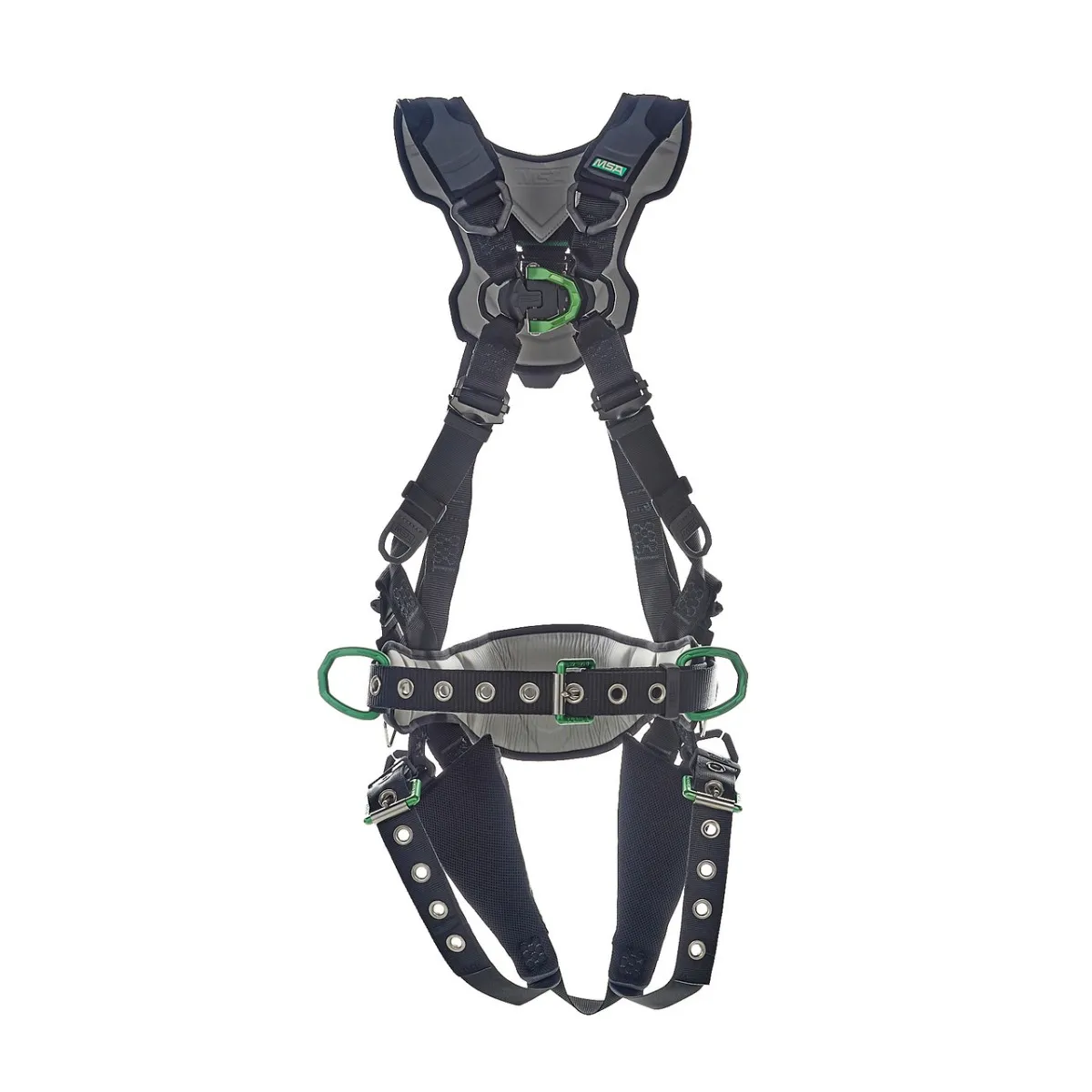 MSA V-FLEX Construction Harness 10211347 with D-Rings and Tongue Buckles