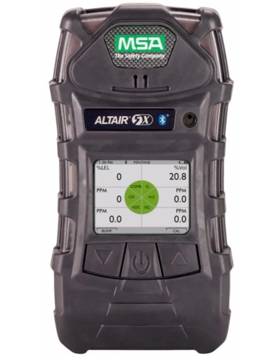 MSA كاشف Multigas Altair 5x مع مجموعة مضخة-ليل-O2-NONE-CO/H2S-IR (CO2)-مجموعة-