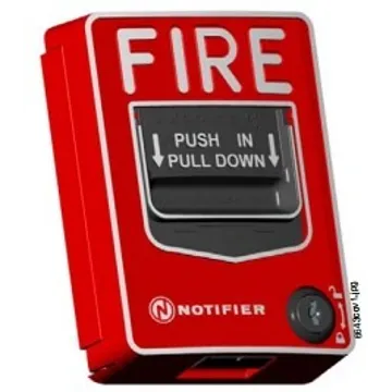 Honeywell Notifier NBG-12LX Fire Alarm Addressable Dual Action Pull Station With Key Lock