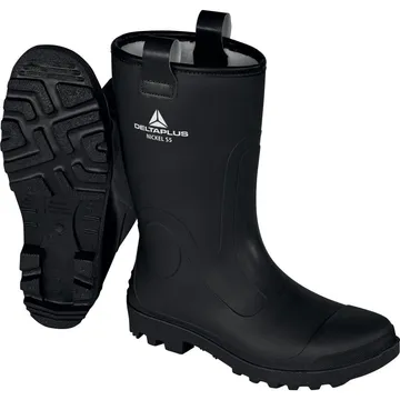 DELTAPLUS PVC Furlined Safety Half-Boots, S5 CI SRC - NICKELS5