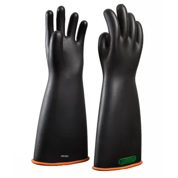 NOVAX® Electrical Rubber Glove, Black Over Orange, Class 3, Length 410 - 3OB-290-S2-410