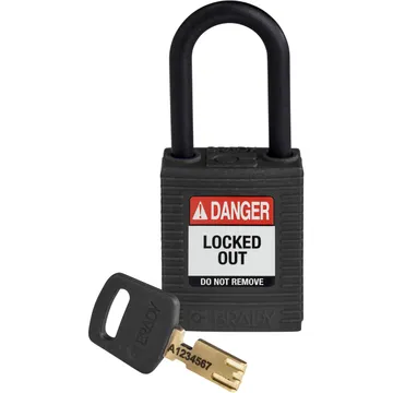 SafeKey Nylon Lockout Padlocks-Nylon -BLack