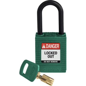 SafeKey Nylon Lockout Padlocks-Nylon -Green
