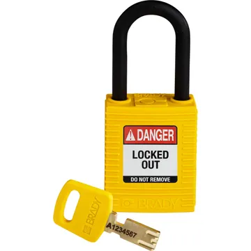 SafeKey Nylon Lockout Padlocks-Nylon -Yellow