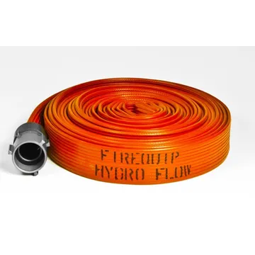 FIREQUIP Fire Hose, SDH, Rubber, Hydro Flow 1.5x50 NST, Orange -  HF15OB