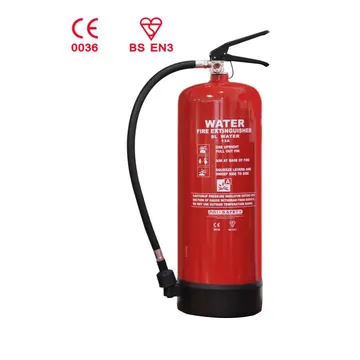9L Water Fire Extinguisher, Stored Pressure, BSI/Kitemark/QCD Approved, Model: FGW9, Manufacturer: Fireguard