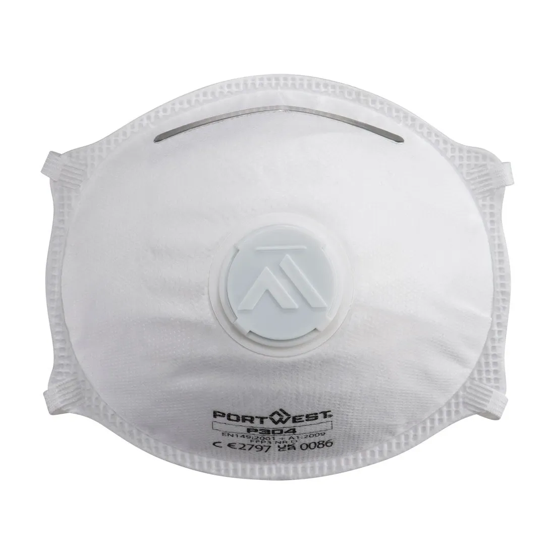 Portwest P304 - FFP3 Valved Dolomite Light Cup Respirator (Pk10), White