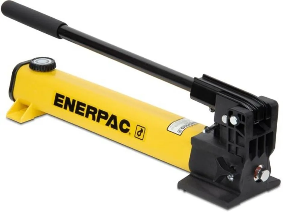 enerpac سرعتين ، مضخة يدوية هيدروليكية خفيفة الوزن ، 55 in3 زيت قابل للاستخدام - p392