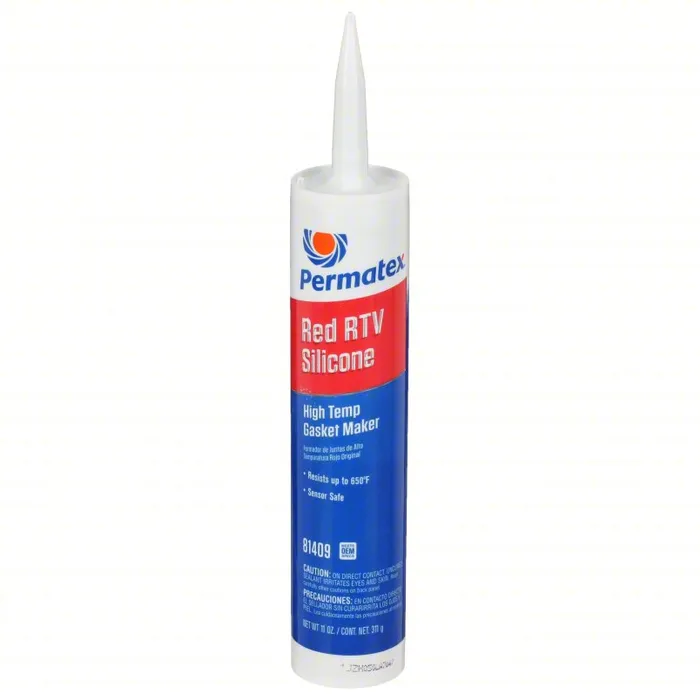 High Temperature Rtv PERMATEX RTV Gasket Maker 81409, High-Temp Red, 11 oz Cartridge - 2GXZ
