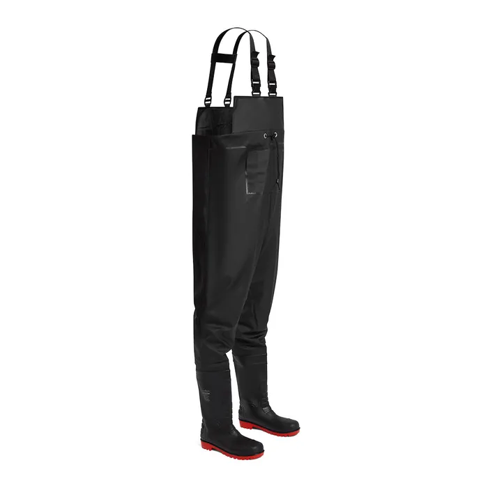 Portwest Black Steel PVC Chest Wader S5 FO FW74