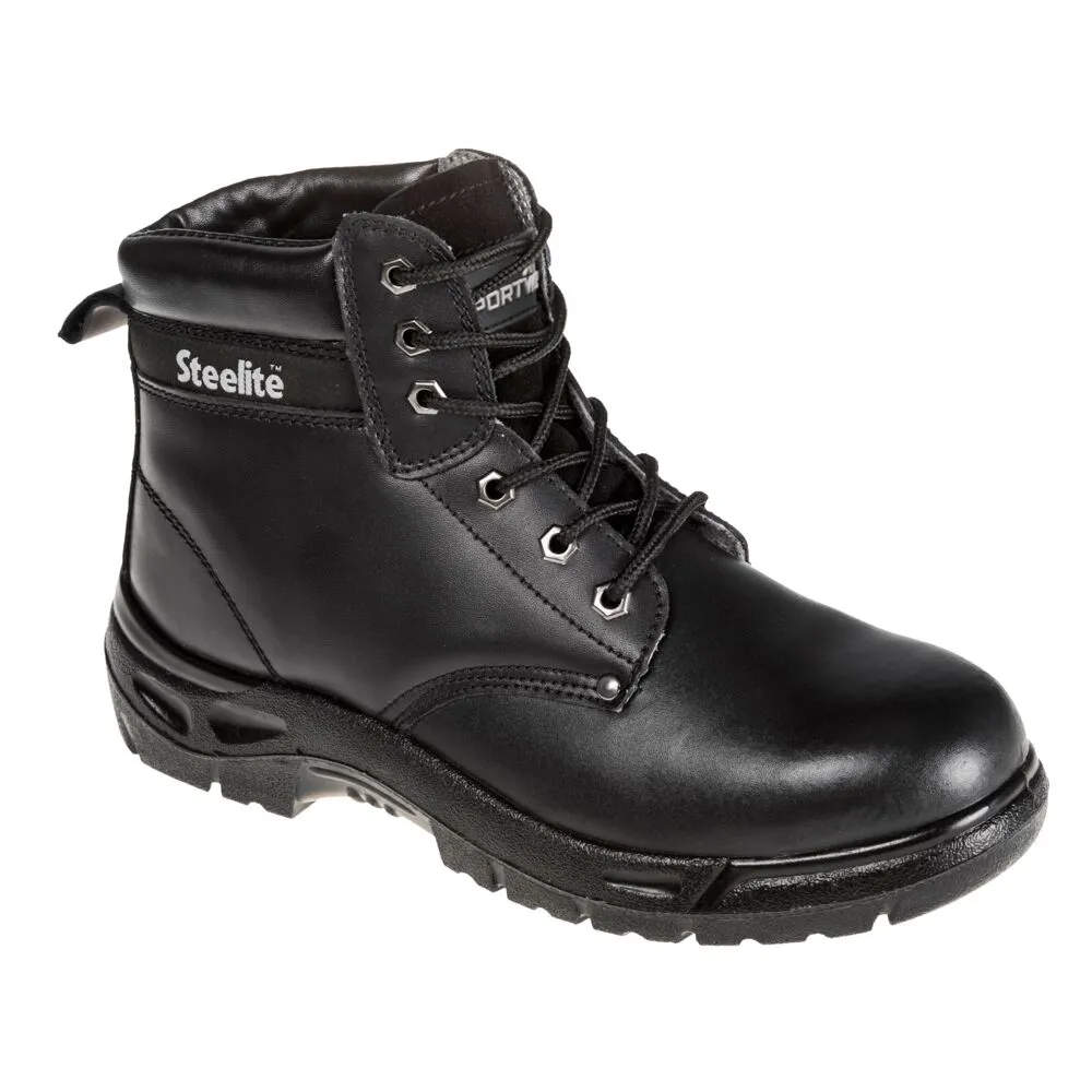 Portwest FW03 Steel Action S3 leather ankle boot with slip-resistant sole