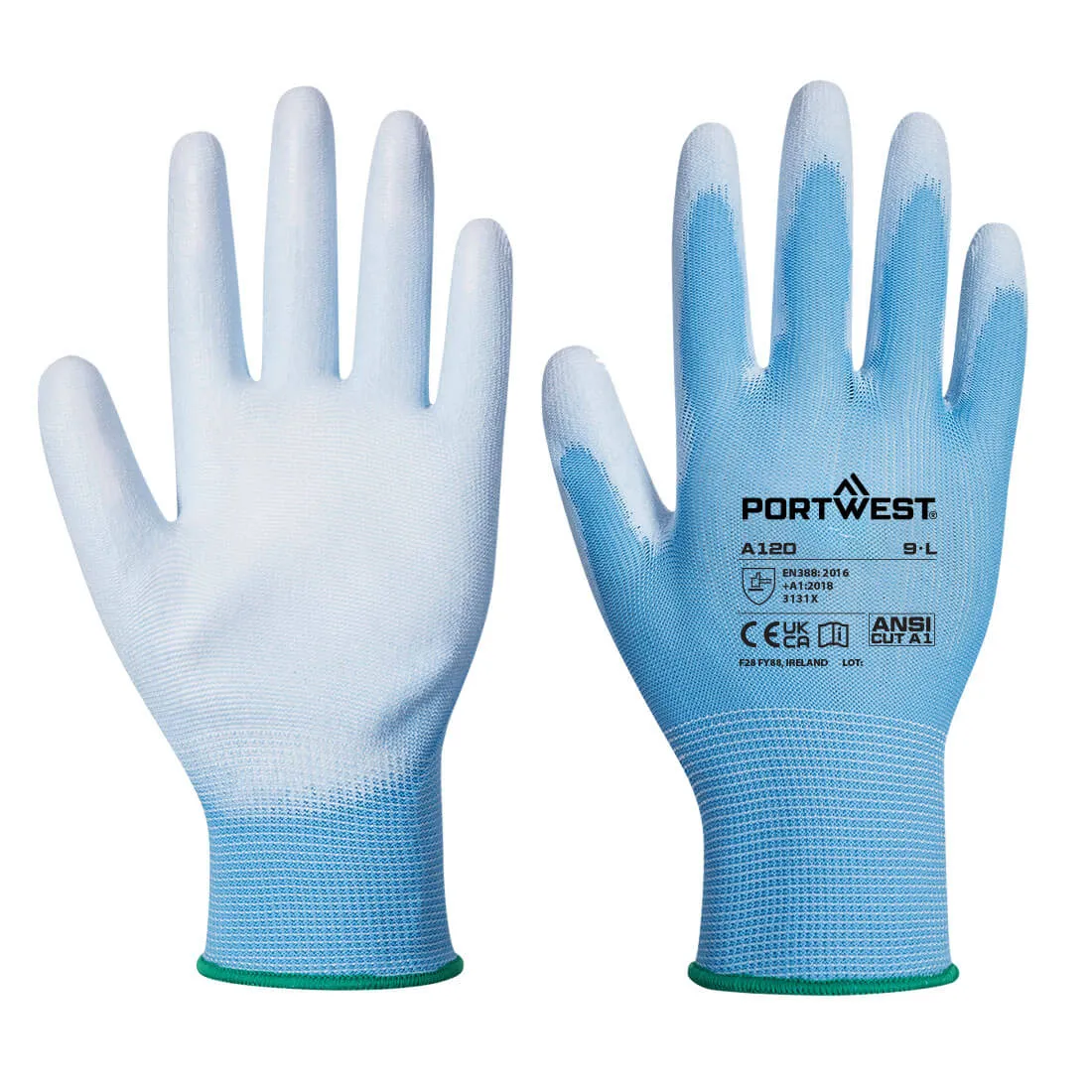 Portwest Grip 13 PU Palm Glove A120 breathable CE certified work glove