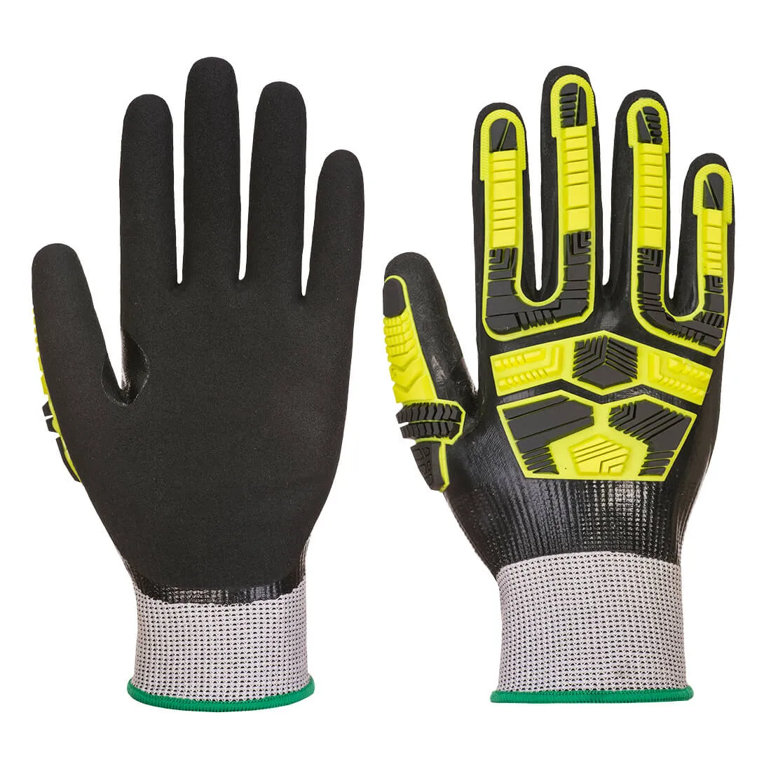 Portwest قفاز Impact D18 Nitrile Sandy TPR المقاوم للماء - AP55