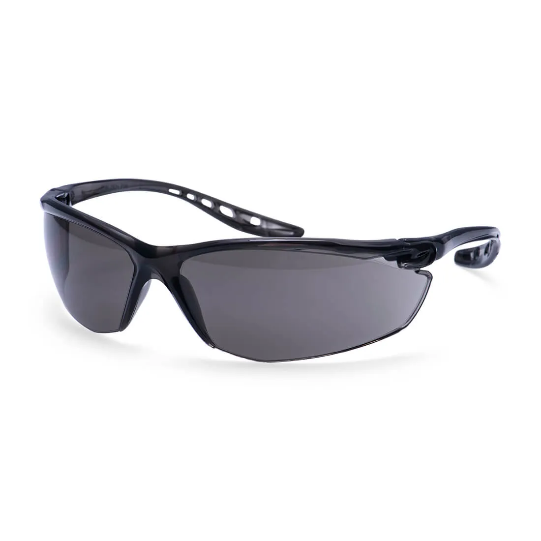 portwest lite safety glasses smoke pw14 lightweight tinted protective eyewear