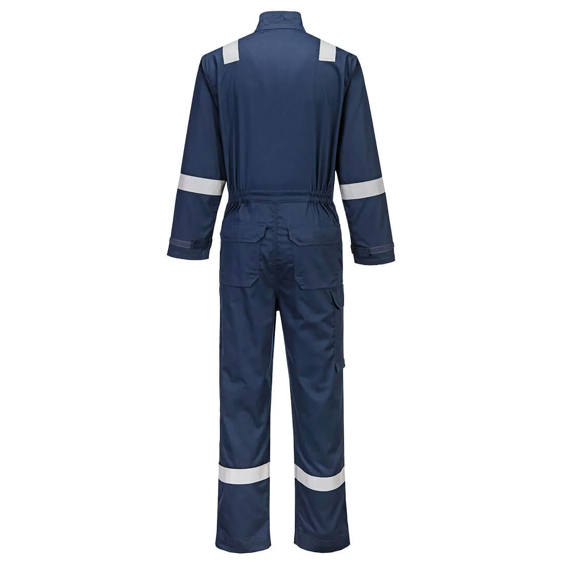 Portwest Navy Bizflame Work+ FR Coverall FR513