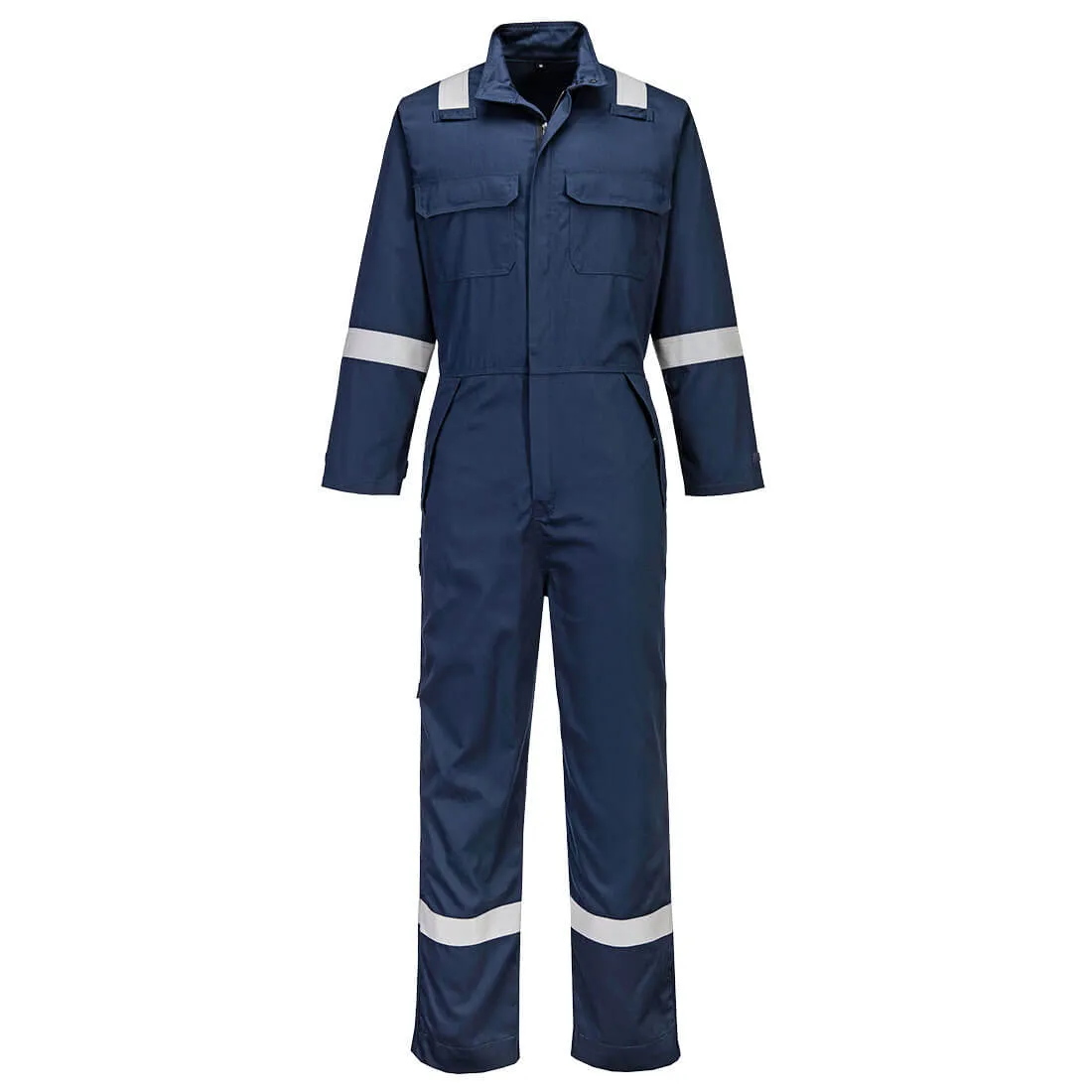 Portwest Navy Bizflame Work+ FR Coverall FR513