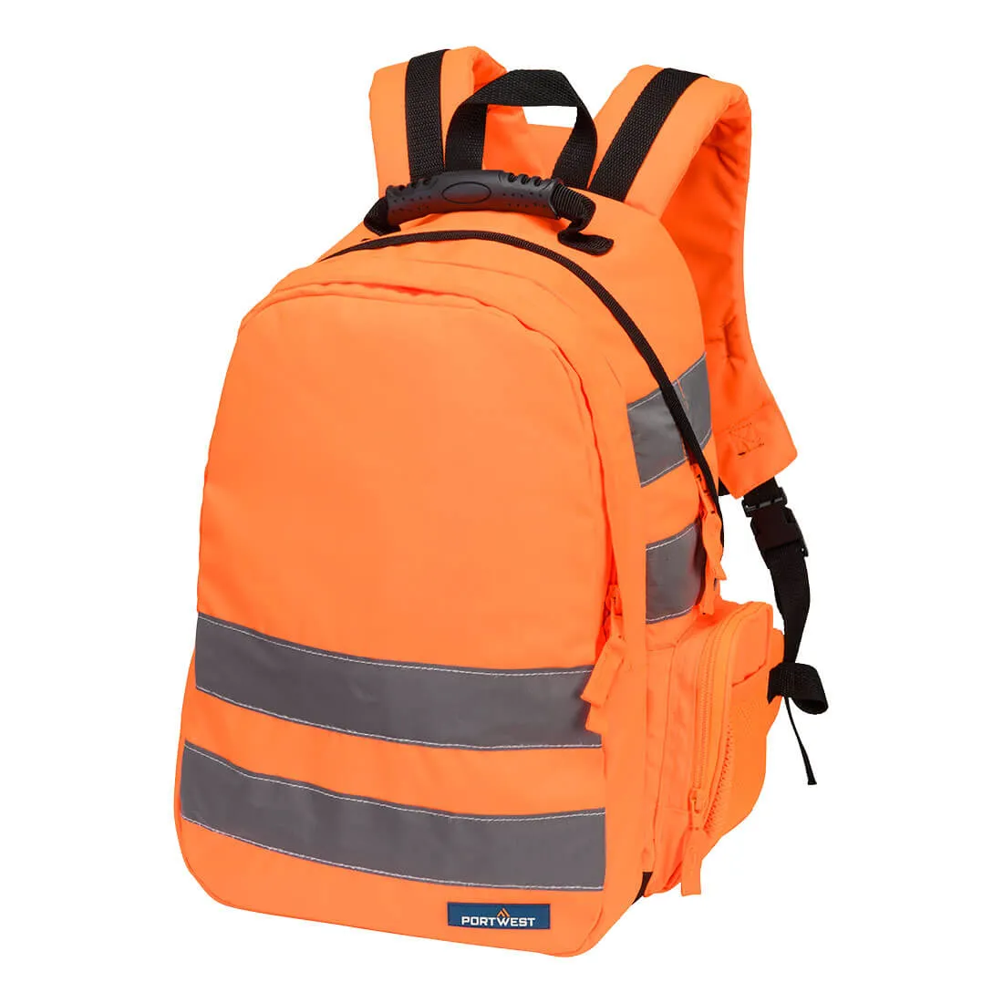 Portwest Quick Release Hi-Vis Rucksack B904 with reflective tape and quick-release straps