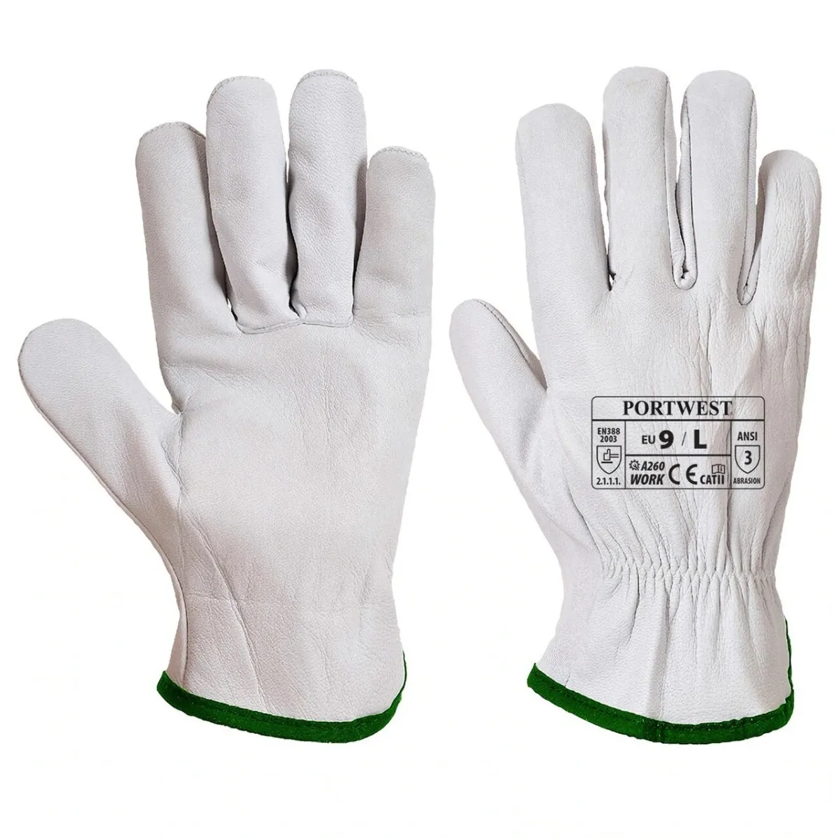 Portwest Oves Leather Driver Gloves (A260) Sheep Skin (goat skin), Cu