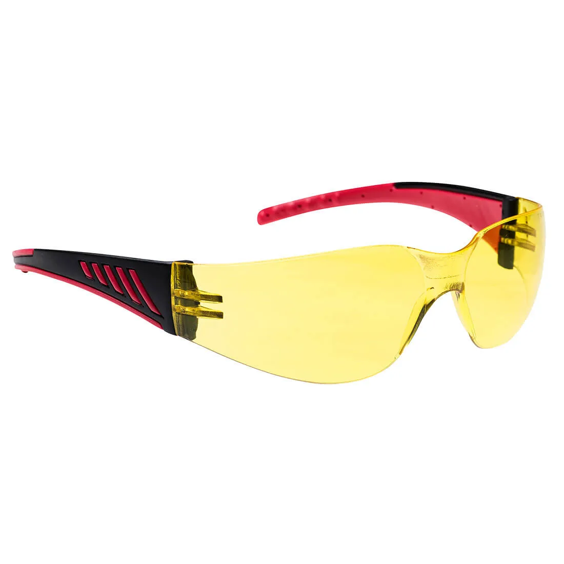 Portwest  Wrap Around Hip Safety Glasses, Amber - PR32