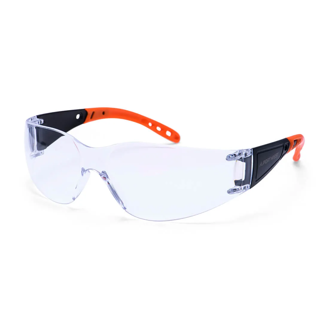 Portwest Wrap Around Hip Safety Glasses, Clear - PR32 