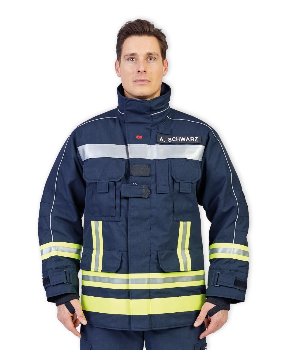ROSENBAUER FIRE MAX 3 Protective Clothing, Jacket, Nomex Tough, Dark Blue - 141200