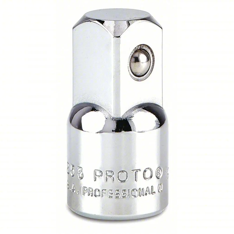 PROTO Socket Adapter: 1/2 in Output Drive Size, Square, 1 7/16 in Over